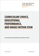 Curriculum choice, educational performance, and wages within STEM