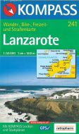 Lanzarote, Kompass Wanderkarte 241