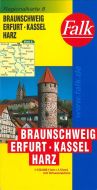 Falk Regionalkarten Deutschland Blad 8: Braunschweig, Erfurt, Kassel