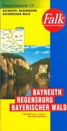 Falk Regionalkarten Deutschland Blad 13: Bayreuth, Regensburg, Bayerischer Wald