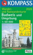 Budweis (Budejovice) und Umgebung, Kompass Wander- u. Radwanderkarte 2026