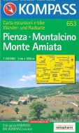 Pienza-Montalcino-Monte Amiata - Kompass wanderkarte 653