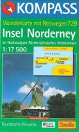 Norderney, Kompass Wanderkarte 729