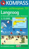 Langeoog im Naturpark Niedersächsisches Wattenmeer, Kompass Wanderkarte 731