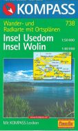 Insel Usedom, Kompass Wanderkarte 738