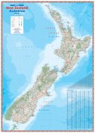 New Zealand, Hema Flat Maps Laminated