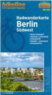 Berlin Südwest Radwanderkarte: Berlin-Zehlendorf, Jüterbog, Luckenwalde, Ludwigsfelde, Potsdam, Sperenberg