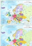 Europe Educational Map Set