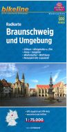 Radkarte Braunschweig und Umgebung: Gifhorn, Königslutter a. Elm, Peine, Salzgitter, Wolfenbüttel