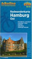 Radwanderkarte Hamburg Ost: Bad Oldesloe, Geesthacht, Lauenburg, Trittau, Stormarn, Elberadweg, Hamburger Radrunde