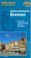 Radwanderkarte Bremen: Achim, Brake, Delmenhorst Bassum, Osterholz-Scharmbeck, Teufelsmoor, Weser-Radweg