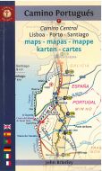 Camino Portugues, Camino Central: Lisboa - Porto - Santiago Maps