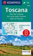 Toscana: Heart of Tuscany, Kompass Hiking &amp; Cycling map 2440