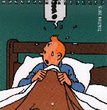 Tintin lille vægkalender 2015