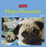 Mops-Momente - Pugs Premium-Postkortkalender 2017