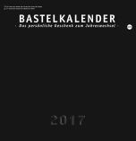 Bastelkalender 17 schwarz mittel 2017