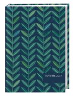 Blätter-Kalenderbuch petrol