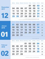 3-Monatsplaner neutral 2018