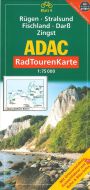 Rügen, stralsund, fischland, darss, zingst, adac  radtourenkarte deutschland bl. 4