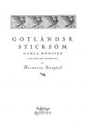 Gotländsk sticksöm - gamla mönster samlade och beskrivna