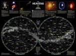 The Heavens: Star map of northern and southern hemispheres