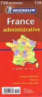 France Administrative, Michelin National Map 728