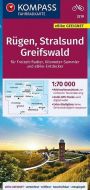 Kompass Fahrradkarte 3319: Rügen, Stralsund, Freifswald