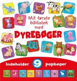 Mit første bibliotek - med dyrebøger (med 9 papbøger)