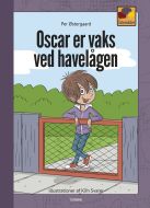 Oscar er vaks ved havelågen