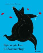 Bjørn gør kur til sommerfugl