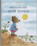 På stranden med mor bjørn