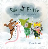 Sild og Fritte bygger en snemand